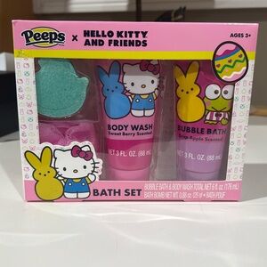 x Hello Kitty Bath Set - Pink and Yellow